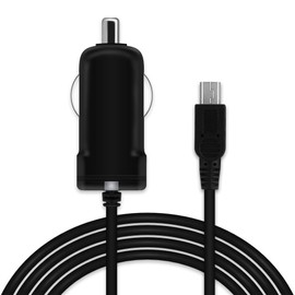 subtel® Qualitäts KFZ-Ladekabel - 1.1m (1A / 1000mA) kompatibel mit awesafe LKW Navigator 9" / Navigator A2 7" / Navigator A5 5" (5V / Mini USB) 12V/24V Ladegerät Netzteil Charger