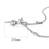 Jiamiaoi Women's Cat Necklace, Sterling Silver Cat Pendant, Jewellery, Silver