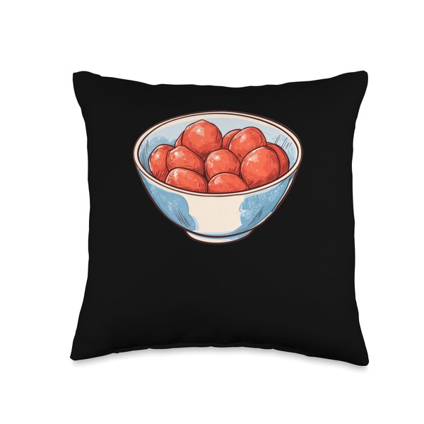 Umeboshi In A Bowl Throw Pillow