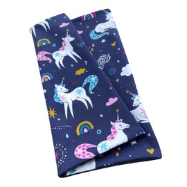 Wollhuhn 20240201 Children's Long Loop Maxi Neck Warmer / Slip-On Scarf Extra Long Boys / Girls Many Designs, Unicorns Dark Blue