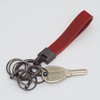 BAWAKO Key ring made of high-quality genuine leather and metal,