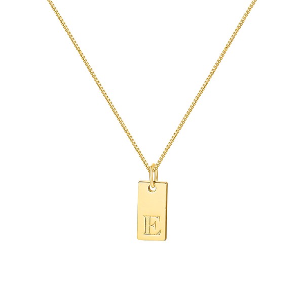 Yimofy Gold Initial Necklace for Women 18K Gold Plated Stainless