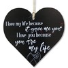 CARISPIBET I love my life | home decorative sign romantic
