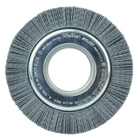 Weiler 83011 6" Crimped Filament Nylox Wheel, .022/120SC Fill, 2" Arbor Hole, Made in The USA