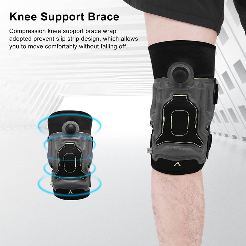 Inflated Knee Compression Brace Improve Stability Knee Support Wraparound Strap