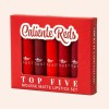 Italia Deluxe Top Five Mousse Matte Lipstick Set - Caliente