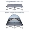 Protable Toddler Travel Bed with Tent: Foldable Kid Cot Tent