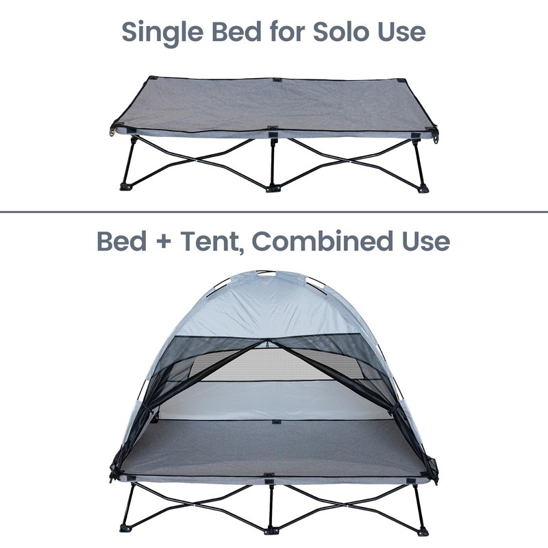 Protable Toddler Travel Bed with Tent: Foldable Kid Cot Tent