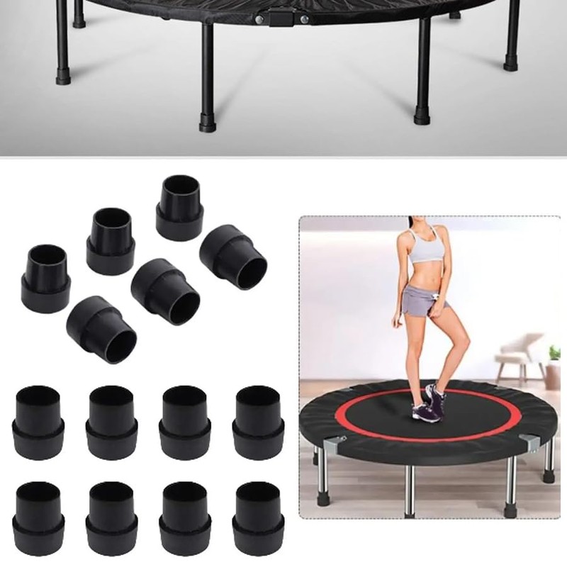 SquEqu 8 Pack Mini Rebounder Leg Floor Protectors 1" Round