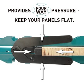 Triden Panel Clamp Vise for Making Cutting Boards, Table Tops & Cabinet Tops (Single, Turquoise)