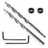 2 Pcs 9.5mm Pocket Hole Drill Bits, High Speed Steel