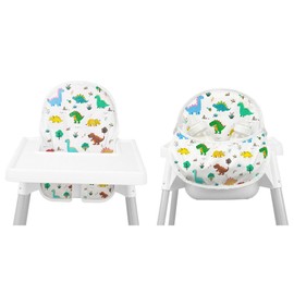 for IKEA High Chair Cushion,with High Chair Pocket Pouch(Dinosaur)
