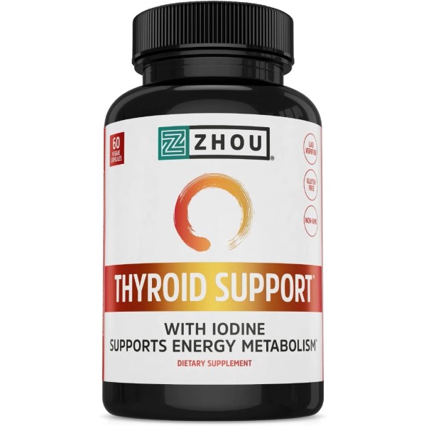Zhou Thyroid Support - Supplement for Women & 60 Count