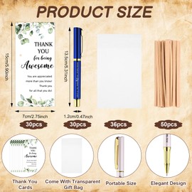 30 Sets Inspirational Appreciation Gifts Motivational Pens with Thank You Cards Inspirational Ballpoint Pens Bulk Gifts for Coworkers Employee Thank You for Colleagues Teacher Volunteer Team Nurse