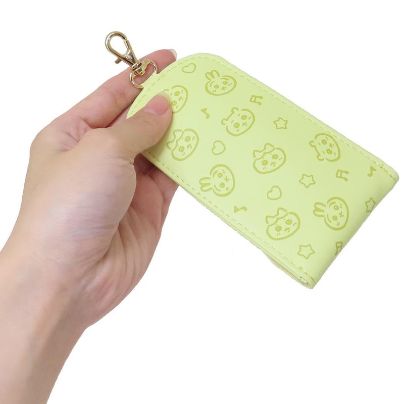 Chiikawa Key Case with Reel Yellow Rabbit CHI5-6