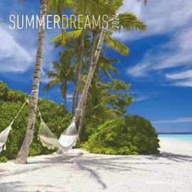 Summer Dreams 2024 Brochure Calendar 30 x 30 cm (30 x 60 Open) Calendar with Space for Notes Picture Calendar Wall Planner Alpha Edition