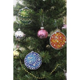 MP Studia Christmas Tree Decoration - Amber SR-168 Plastic Canvas MP Studia Counted Cro...