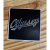 Chrome ODYSSEY Black & Chrome 3.5” BMX decal