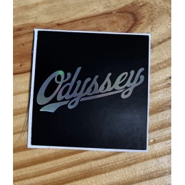 Chrome ODYSSEY Black & Chrome 3.5” BMX decal