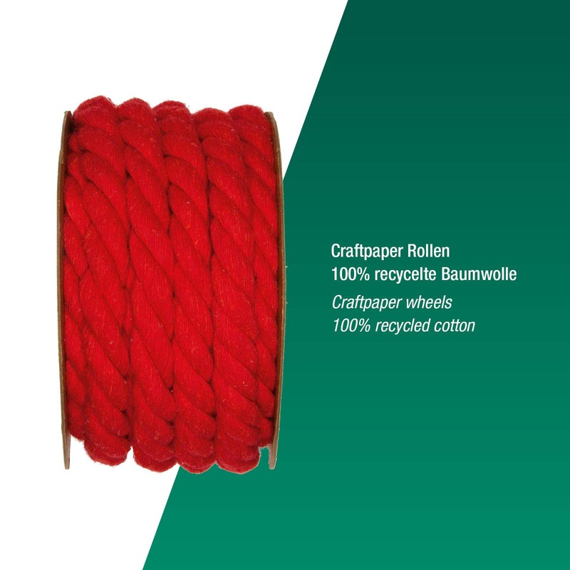 Halbach Seidenbänder Recycled Cotton Cord, Width: 10 mm / Length