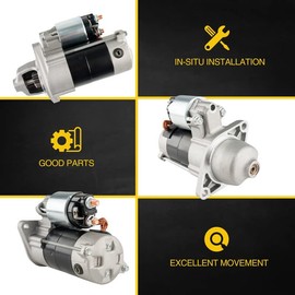 MARSFLUX Automotive Replacement Starter, New Starter Kubota Mower ZD18 ZD21 F 2260 2560 3060 Dsl NEW 18414