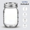 16 oz - 5-Pack Regular Mouth Glass Jars with Lid