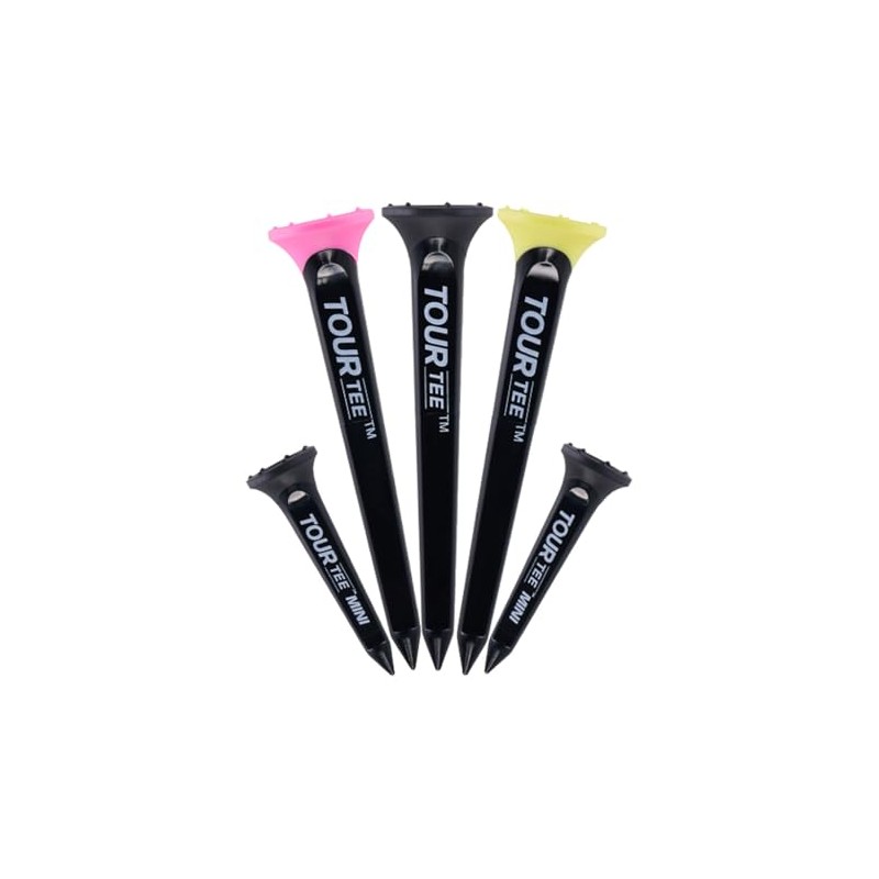 Tour Tee Golf Tees TourTee Combo Black Limited Edition 5-Pack