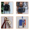 Lipstick Holder Leopard Print Keychain for Women Chapstick Holder Key