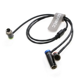 SZRMCC Lectrosonics SRc5P/ SRb5P DCHR Receiver to Canon EOS C70/C400 Camera Low-Profile Audio Y Cable TA5F Mini XLR 5 Pin Female to Dual TA3M Mini XLR 3 Pin Male