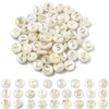Airssory 26 Pcs Natural Freshwater Shell Letter Alphabet Loose Beads