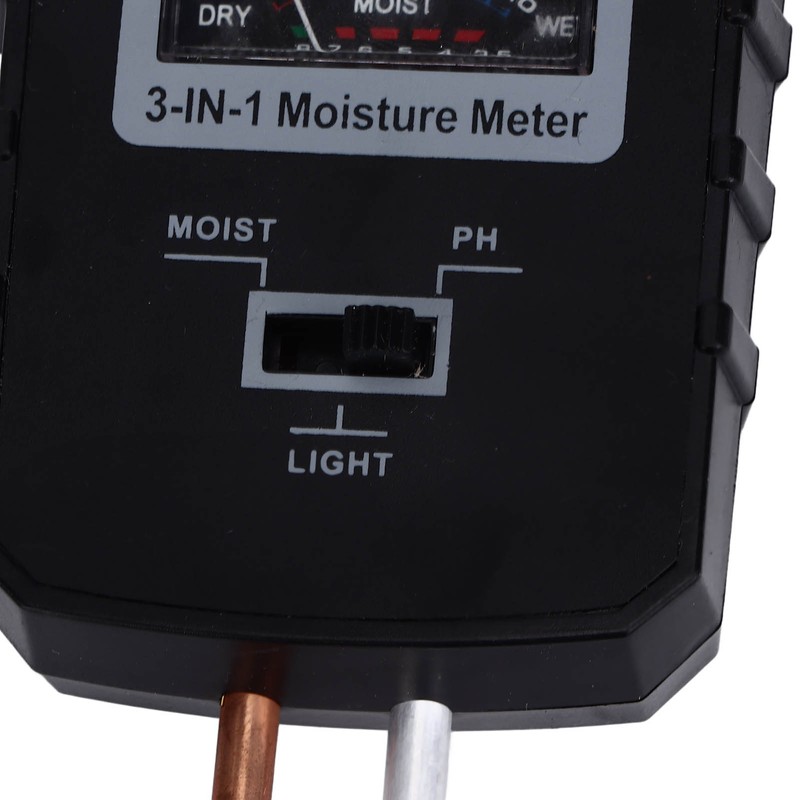 Soil Meter 3 in 1 Simple PH Moisture Plants Illumination