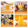 DONGDA Lemon Squeezer Stainless Steel Manual Citrus Juicer with Container