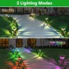 Eyrosa Large Solar Pathway Lights 6 Pack, 8 Modes Solar