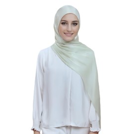 Lina & Lily Sheen Shimmer Women's Crepe Scarf Shawl Wrap Head Hijab Lightweight (Mint Green)