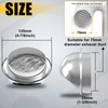 Powrocket 3 Inch Stainless Steel Soffit Vents,Round Air Vent Cover,Air