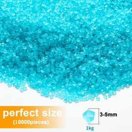 Fonyiunce 10,000 Pieces Luminous Stones, 3-5 mm Gemstones, Fluorescent Stones, Decorative Stones, Luminous Stones, Garden Pebbles, for Garden, Aquarium, Children's Room, Balcony Decoration