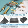 sourcing map 2pcs Chopstick Rest, 304 Stainless Steel Chopsticks Holder