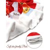 Kalolary 48 Inch Christmas Tree Skirt, Large Red Plush Xmas