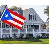 Large Puerto Rico Flag,3x5 FT Puerto Ricon 75D Outdoor Banner,