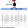T-Handle Scupper Plugs Expansion Rubber Plugs Boat Drain Plug Twist-Turn