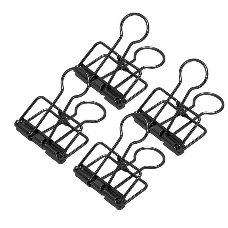 50Pcs Hollow Binder Clips Metal Paper Binder Clips for Documents
