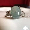 Lilac Jade Untreated Jadeite Ring High-Quality Natural Gemstone Certified