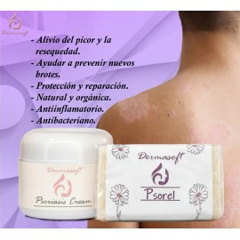 Set Crema Psoriasiscream Hidratante Aliviante & Jabón Psorel