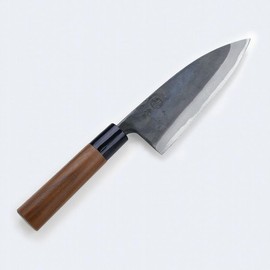 包丁 出刃 元兼「極上」鍛造黒打両刃出刃包丁150mm