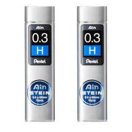 Pentel Ain Stein Mechanical Refill Leads - Pack of 2 Tubes (0.3mm H)