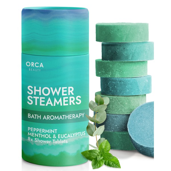 Orca Beauty Shower Steamers Aromatherapy 8 Shower Bombs Tablets -