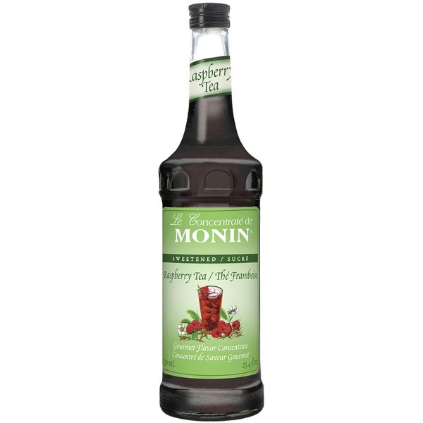 Monin Syrups Raspberry Tea Concentrate Syrup, 750 ml botttle