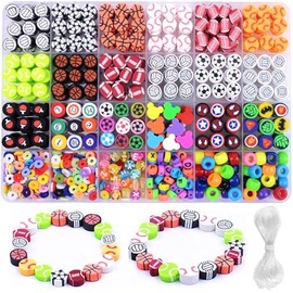 Juego de 1000 pulseras de arcilla polimérica, 24 estilos, lindas abalorio divertidas para hacer joyas, para mujeres y niñas