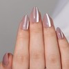 Nude Press On Nails Almond - Cat Eye Press On