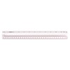 Westcott 15571 Clear Data Processing Magnifying Ruler, 12 Inch
